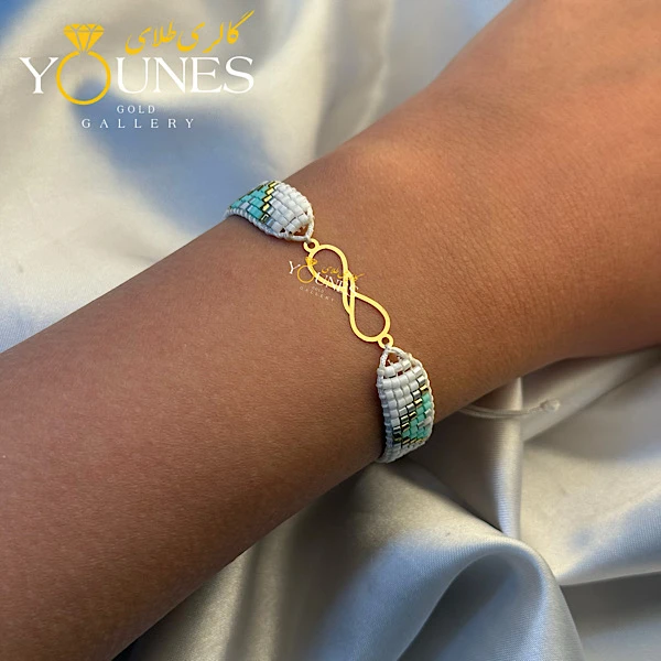 دستبند میوکی بینهایت لیزری طلا